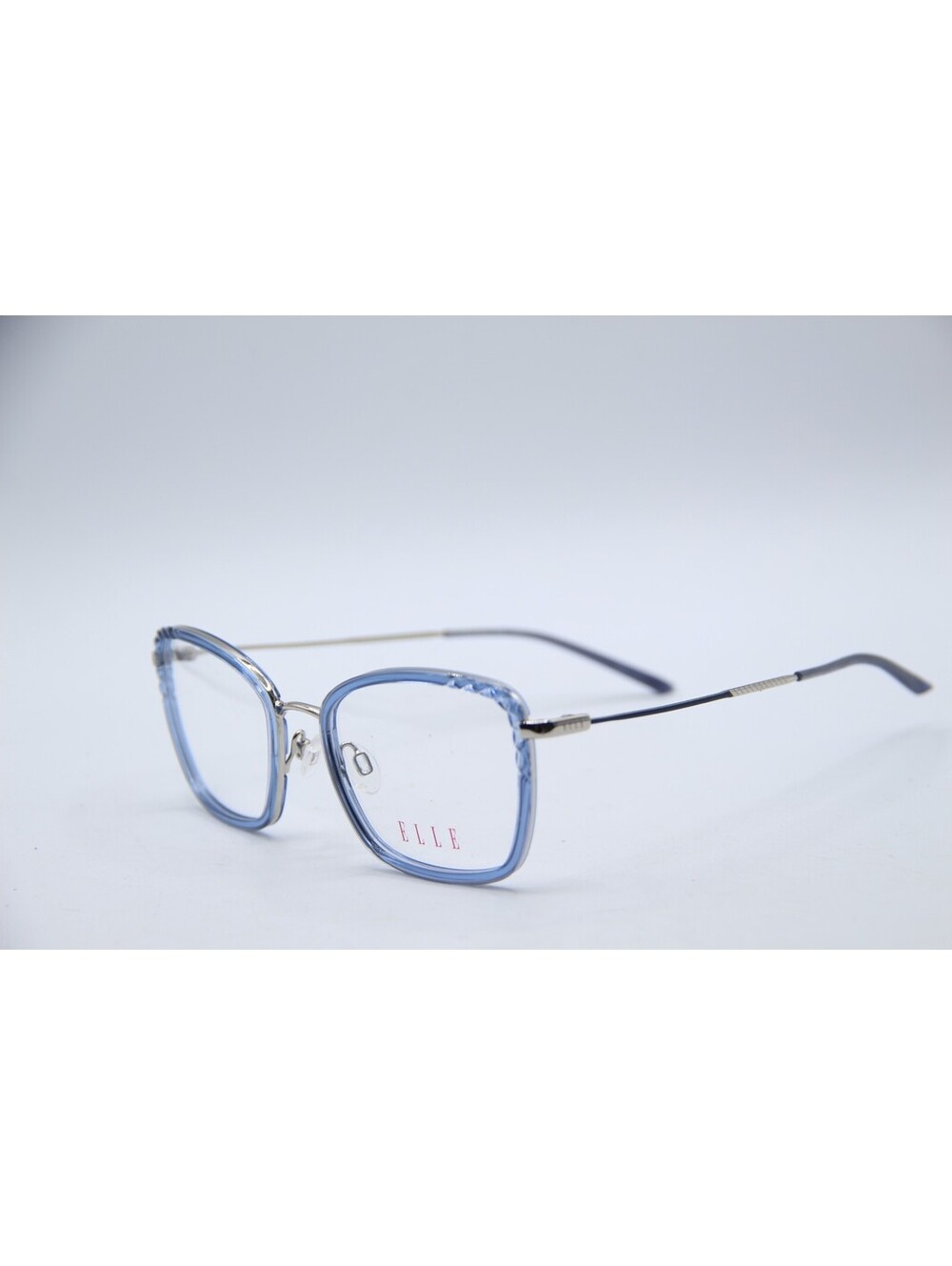 Elle El 13513 Bl Blue Silver Authentic Eyeglasses 51-19-140